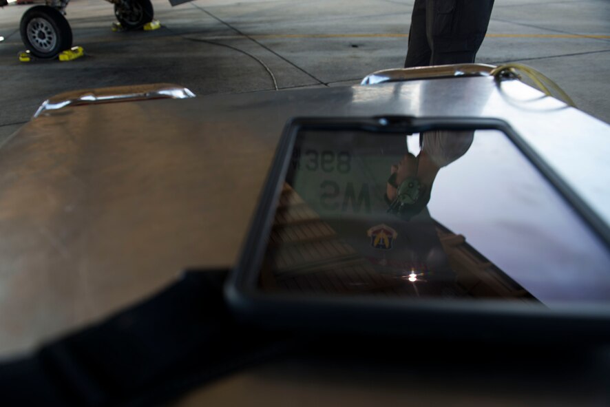 Maintainers assigned to the 20th AMXS worked to evacuate aircraft in preparation for Hurricane Irma