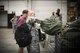 Master Sgt. Robert Kelly, 512th Security Forces Squadron, Dover Air Force Base, Del., grabs deployment gear for his departure to Homestead Air Reserve Base, Fla., Sept. 12, 2017. More than 10 Reserve Citizen Airmen from the Air Force Reserve's 512th Airlift Wing deployed to support the Hurricane Irma humanitarian relief effort. (U.S. Air Force photo by Senior Airman Damien Taylor)