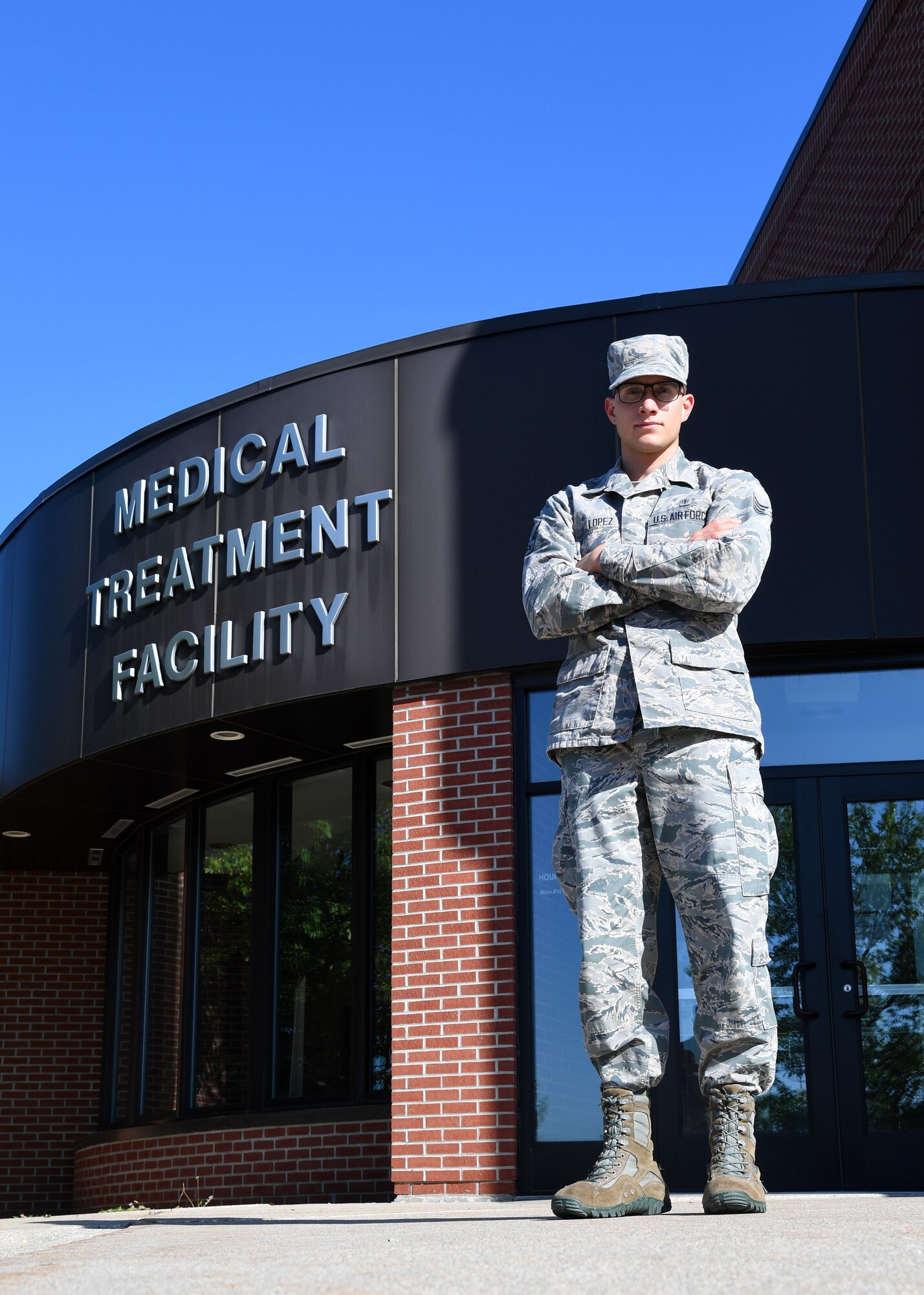 Senior Airman Alexis Lopez, dental assistant with the 319th Medical Group, currently works at the medical treatment facility on Grand Forks Air Force Base, N.D. He previously was stationed at Oshawa Air Base, Japan, and hopes to cross-train to become a pararescueman.