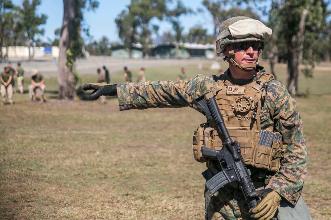 During AIT, Marines with Combat Logistics Battalion 31, the Logistics Combat Element for the 31st Marine Expeditionary Unit, and Marines with Battalion Landing Team, 3rd Battalion, 5th Marines, the Ground Combat Element for the 31st MEU, refined their abilities to provide security and life-sustaining support for possible HADR operations.