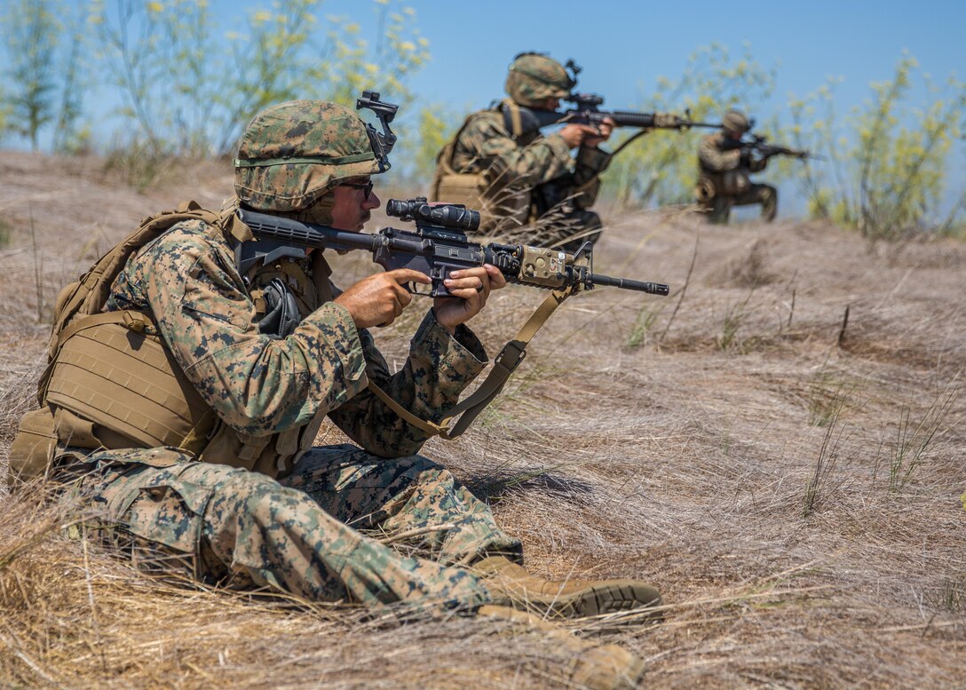 Combat engineers with Combat Service Support Company, I Marine Expeditionary Force Information Group, instruct Marines on how to use blasting caps at Camp Pendleton, Calif., Aug. 1, 2017. The Marines conducted the training to further develop their combat capabilities as part of the stand-up of the Marine Support Battalion. The mission of the new unit is to provide extensive logistical support to I MEF and I Marine Expeditionary Brigade command element, both in garrison and on deployment.