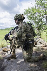 Cavalry Soldiers perform live-fire exercise