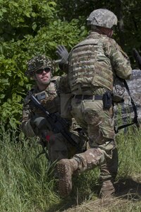 Cavalry Soldiers perform live-fire exercise