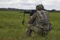 Cavalry Soldier performs live-fire exercise