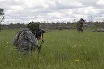 Cavalry Soldier performs live-fire exercise