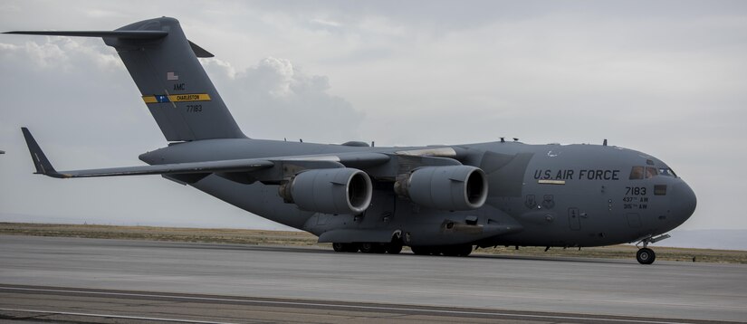 he C-17 crew members delivered the equipment to Cyril E. King Airport in St. Thomas, U.S. Virgin Islands.