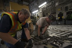 he C-17 crew members delivered the equipment to Cyril E. King Airport in St. Thomas, U.S. Virgin Islands.