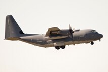 An AC-130 “Spectre” Gunship makes a pass over the runway before landing at Little Rock Air Base, Ark., Sept. 9, 2017. The primary mission of AC-130 gunships are close air support, air interdiction and armed reconnaissance. Close air support missions include troops in contact, convoy escort and point air defense. Air interdiction missions are conducted against preplanned targets or targets of opportunity and include strike coordination, reconnaissance, and armed overwatch mission sets. (U.S. Air Force photo by Master Sgt. Jeff Walston)