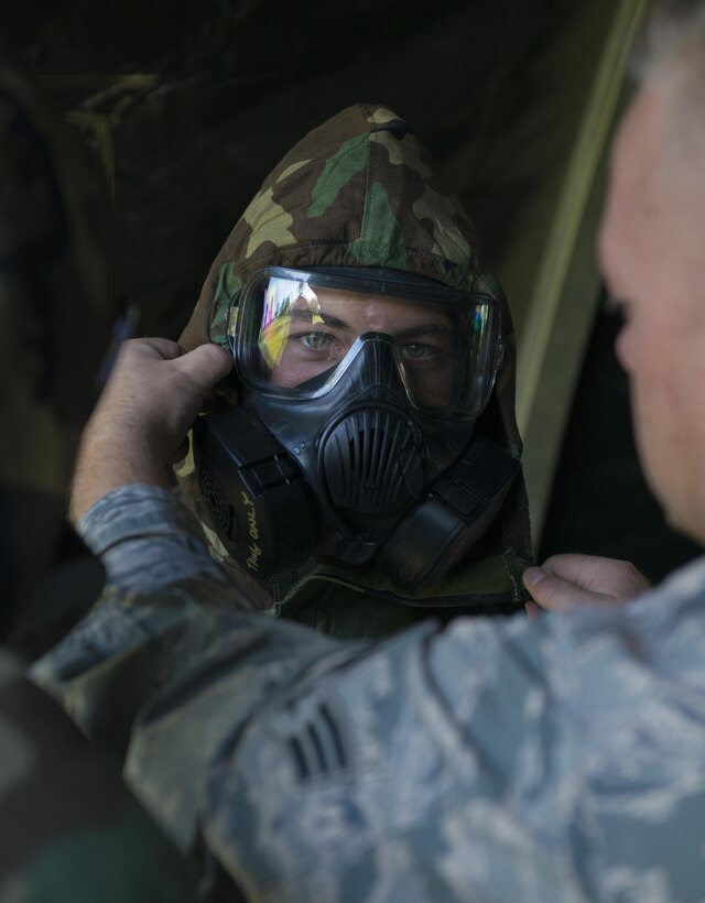 The assessment is meant to guage the unit's ability to operate in different protective postures (MOPP) as well as perform self aid and buddy care.