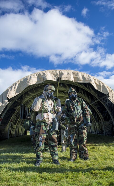 The assessment is meant to guage the unit's ability to operate in different protective postures (MOPP) as well as perform self aid and buddy care.