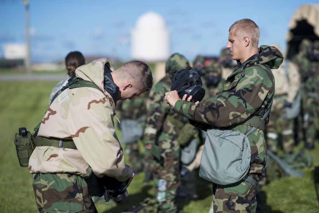 The assessment is meant to guage the unit's ability to operate in different protective postures (MOPP) as well as perform self aid and buddy care.