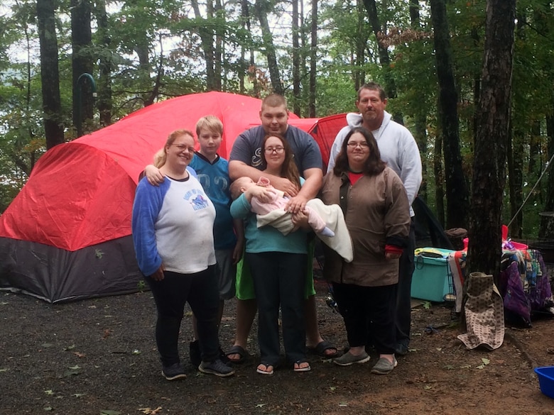 The White family was relieved to call Carters Lake campground home over the weekend while she and her family rode out Hurricane Irma after being forced out of their southern Georgia homes. The Carters Lake campsite was one of 535 sites at 10 areas sites that the U.S. Army Corps of Engineers, Mobile District made available to accommodate Hurricane Irma evacuees.