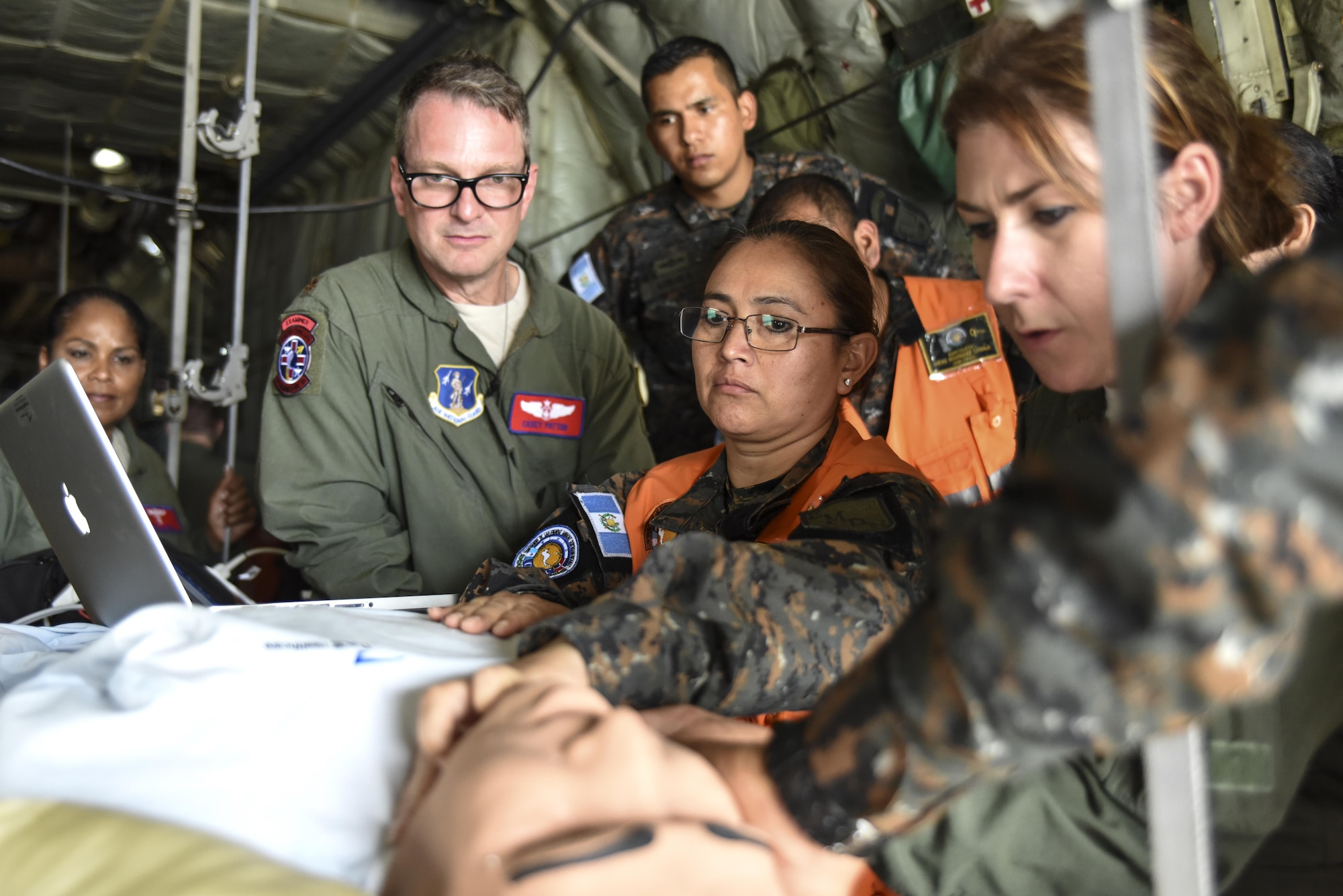 189th Airlift Wing and Guatemalan Air Force demonstrate interoperability with medical training