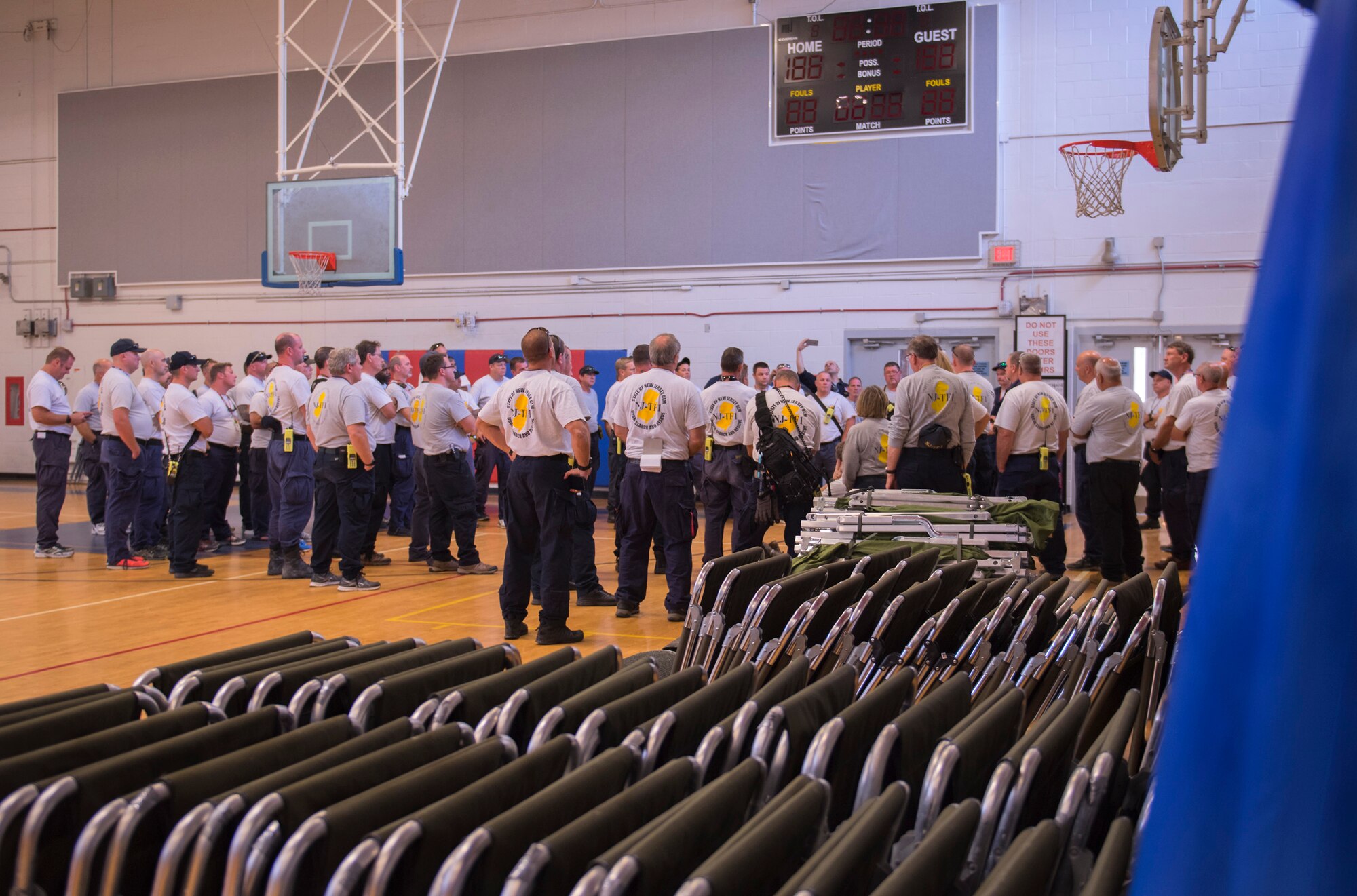 The base pitches in to help with Hurricane Irma relief efforts.