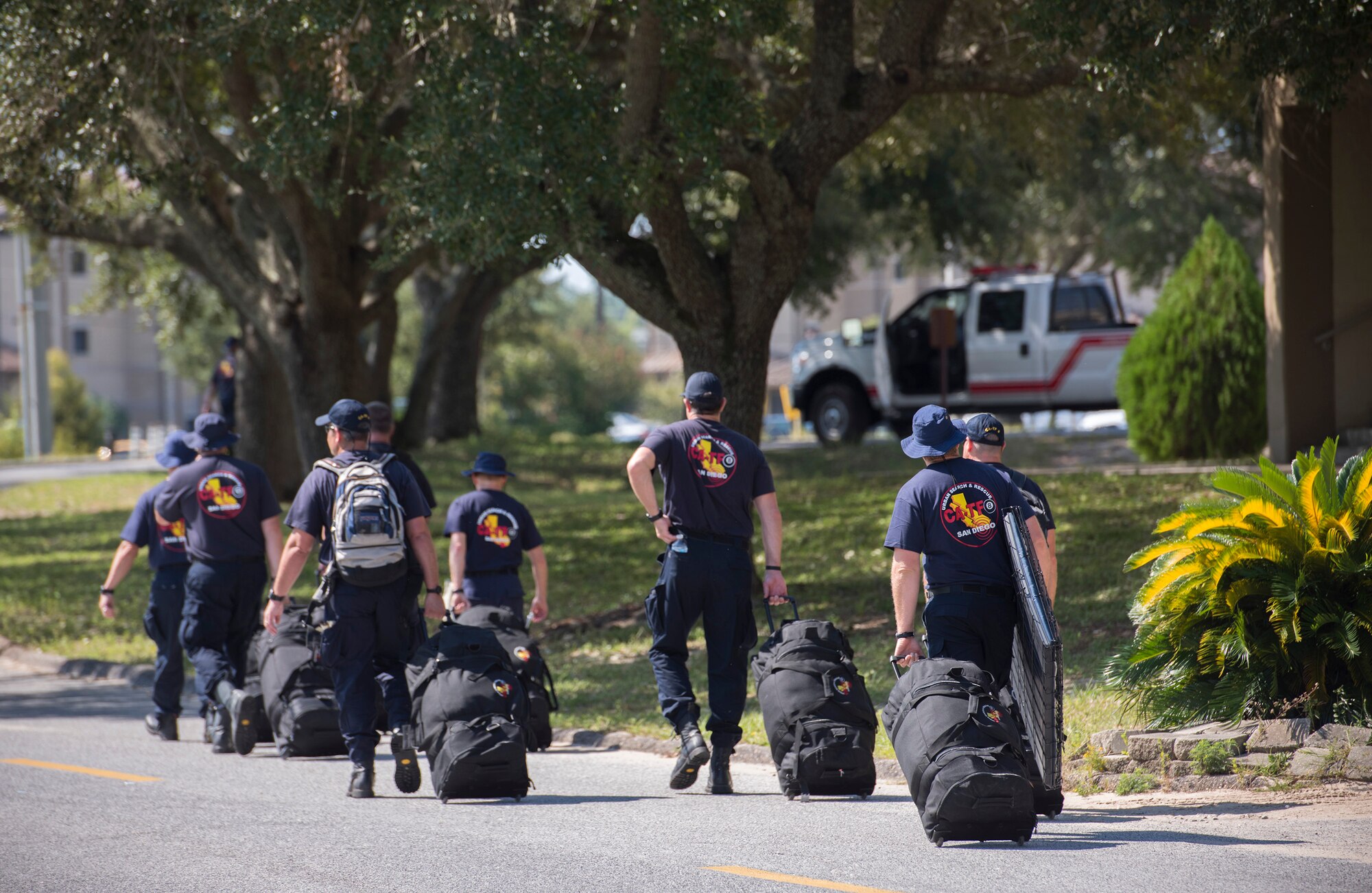 The base pitches in to help with Hurricane Irma relief efforts.