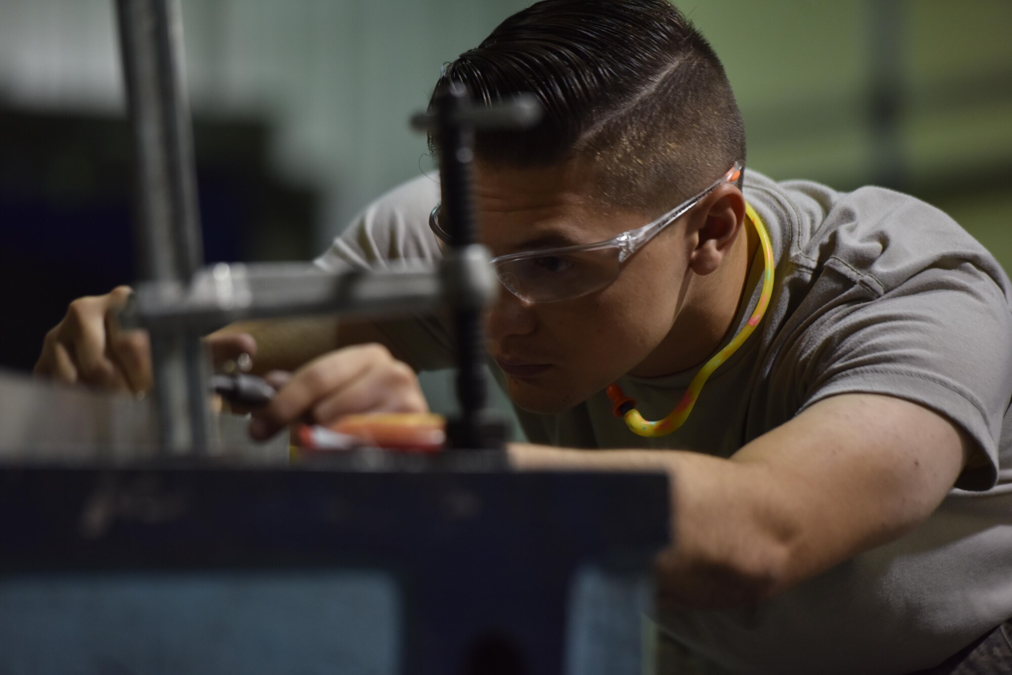 The Airmen of the 509th Maintenance Squadron metals technology shop make repairs to various pieces of equipment at Whiteman Air Force Base, Mo., Aug. 18, 2017