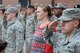 Sondria Linford, 533rd Commodities Maintenance Squadron, stands at attention with her Airman Leadership School classmates Aug. 21, 2017, at Hill Air Force Base, Utah.