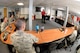 Kelvin Tifft, 526th Electronics Maintenance Squadron, briefs his Airman Leadership School classmates Aug. 21, 2017, at Hill Air Force Base, Utah.