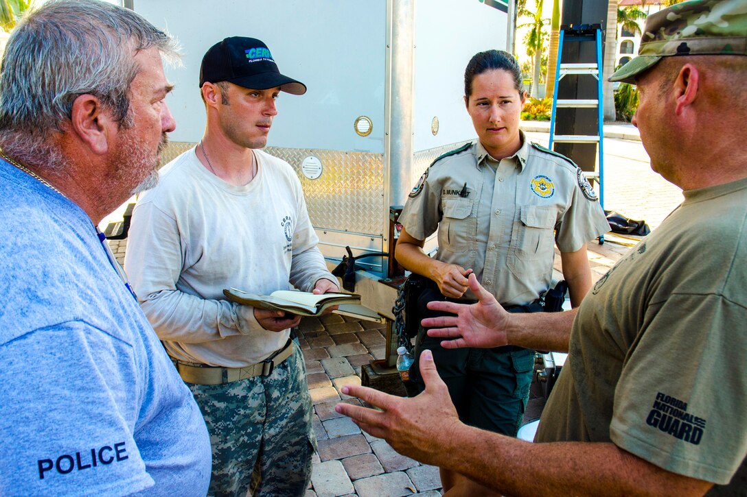 Florida National Guard leaders, Florida Fish and Wildlife Conservation Commission and the Bureau of Fire and Arson Investigations receive their missions