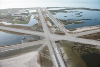 aerial view of U.S. Naval Air Station Key West - Boca Chica Field after flooding caused by Hurricane Irma