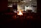 Pianos burn in a fire to honor the lives lost during the Battle of Britain in World War II, Sept. 15, 2017, at Seymour Johnson Air Force Base, North Carolina.
