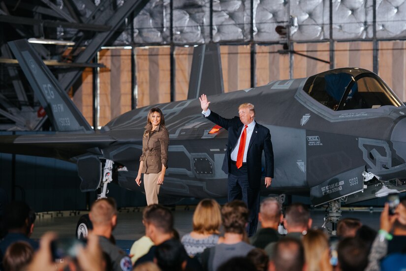 President Trump and first lady.