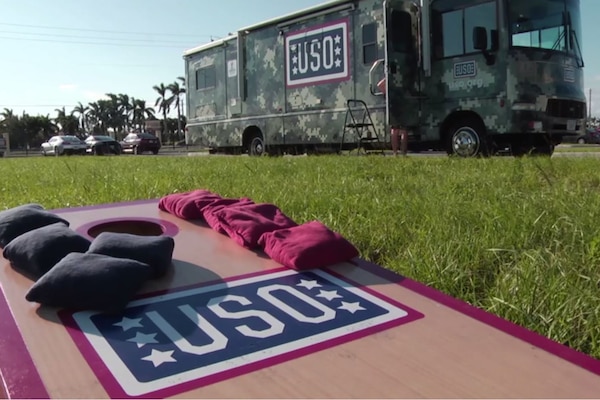 The USO is doing its part to make sure National Guard troops assisting with Hurricane Irma relief efforts get some much needed rest in between their missions.