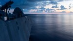 PHILIPPINE SEA (Sept. 9, 2017) The littoral combat ship USS Coronado (LCS 4) transits the Philippine Sea. Coronado is on a rotational deployment in U.S. 7th Fleet area of operations, patrolling the region's littorals and working hull-to-hull with partner navies to provide the U.S. 7th Fleet with the flexible capabilities it needs now and in the future.