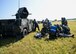 Personnel with the 51st Security Forces Squadron, far left, secure the area of injured victims, while medical personnel and firefighters treat their wounds during a mass casualty scenario of exercise Beverly Herd 17-3 at Osan Air Base, Republic of Korea September 18, 2017. The scenario was designed to examine how well first responders and security personnel cohesively work together to defend and treat mass casualties during an attack. (U.S. Air Force photo by Tech Sgt. Ashley Tyler/Released)