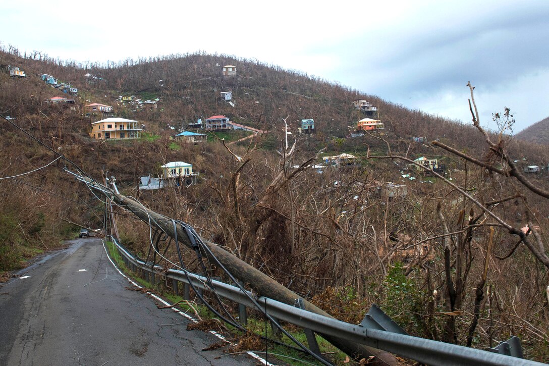 A view of the devastation and aftermath left by Hurricane Irma