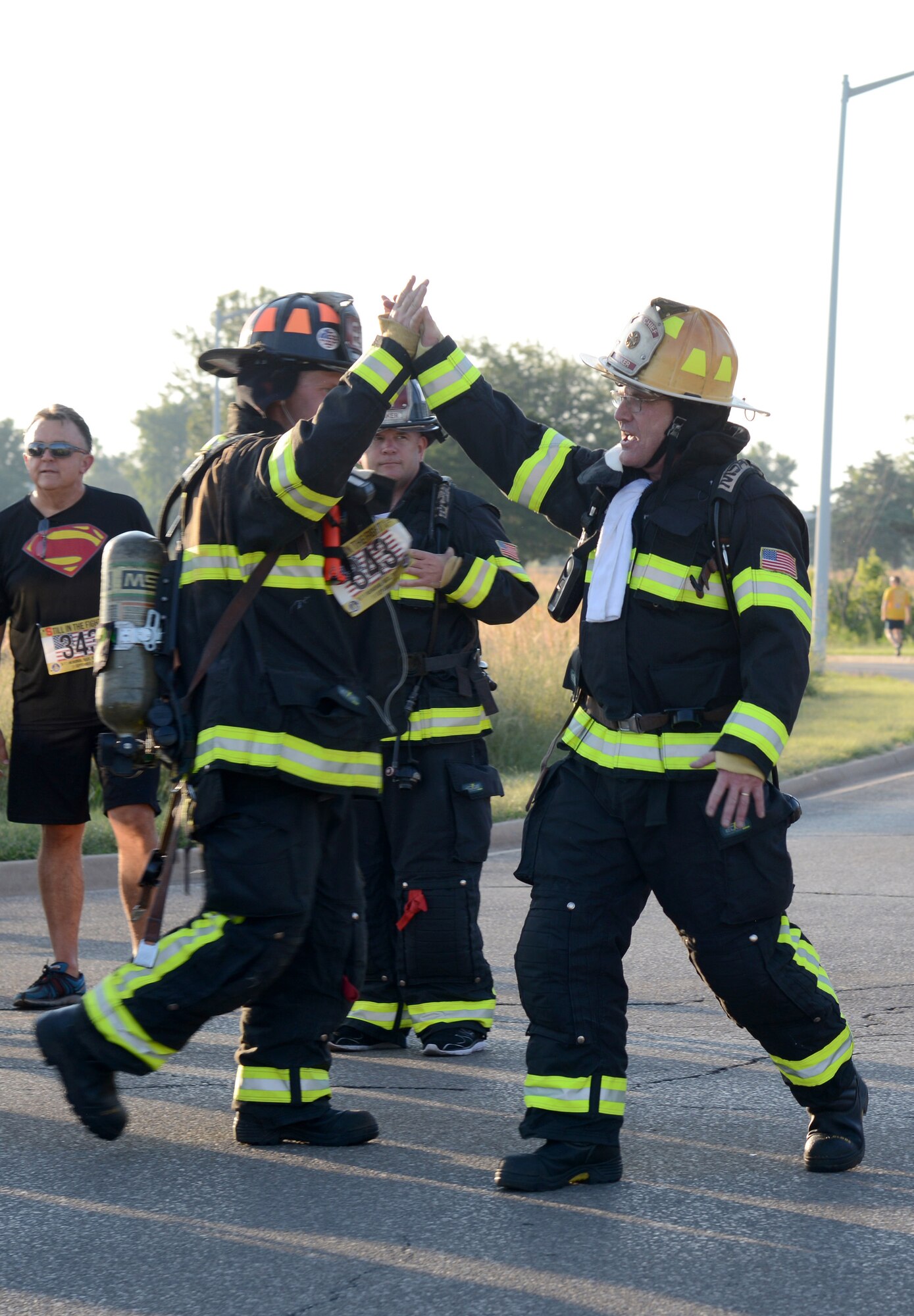 It was a record-setting 9/11 Memorial Run & Ruck for Team Tinker. 1,730 people  registered to participate, over 100 volunteered, plus collaboration from every squadron and organization at Tinker, as well as Midwest City and Del City fire and police units, made the annual event a huge success. The run to remember is hosted by the Tinker Chaplains and this year's theme was "Still in the Fight."