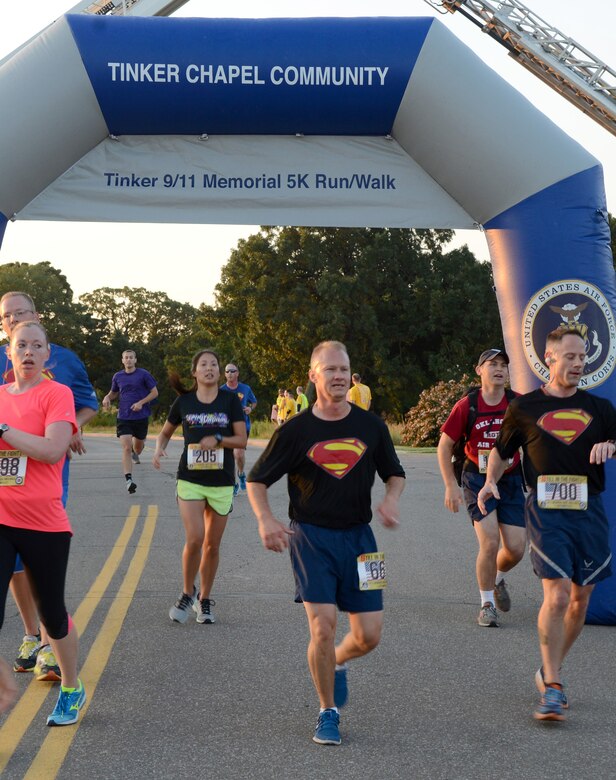 It was a record-setting 9/11 Memorial Run & Ruck for Team Tinker. 1,730 people  registered to participate, over 100 volunteered, plus collaboration from every squadron and organization at Tinker, as well as Midwest City and Del City fire and police units, made the annual event a huge success. The run to remember is hosted by the Tinker Chaplains and this year's theme was "Still in the Fight."