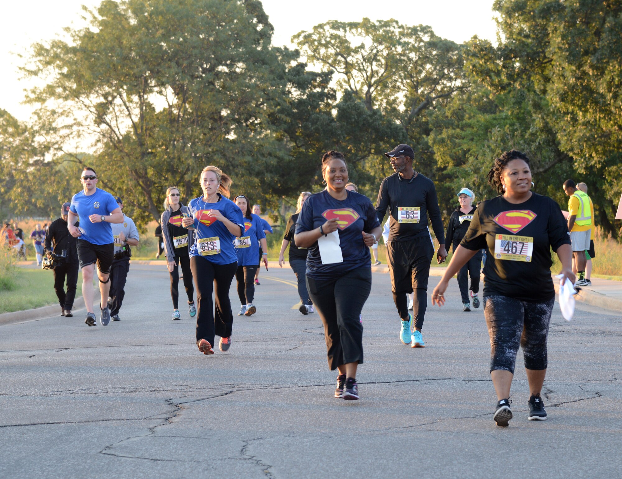 It was a record-setting 9/11 Memorial Run & Ruck for Team Tinker. 1,730 people  registered to participate, over 100 volunteered, plus collaboration from every squadron and organization at Tinker, as well as Midwest City and Del City fire and police units, made the annual event a huge success. The run to remember is hosted by the Tinker Chaplains and this year's theme was "Still in the Fight."