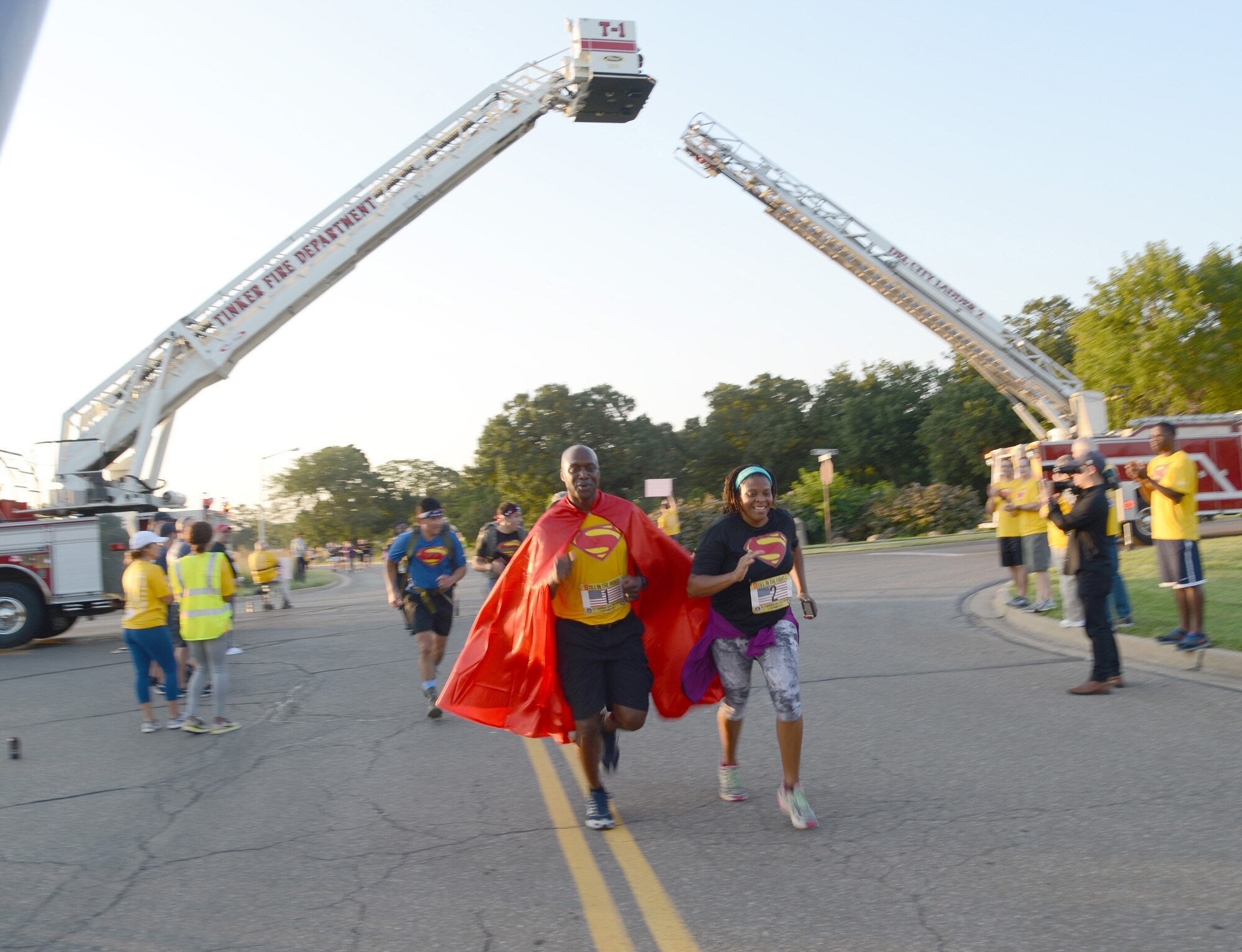 It was a record-setting 9/11 Memorial Run & Ruck for Team Tinker. 1,730 people  registered to participate, over 100 volunteered, plus collaboration from every squadron and organization at Tinker, as well as Midwest City and Del City fire and police units, made the annual event a huge success. The run to remember is hosted by the Tinker Chaplains and this year's theme was "Still in the Fight."
