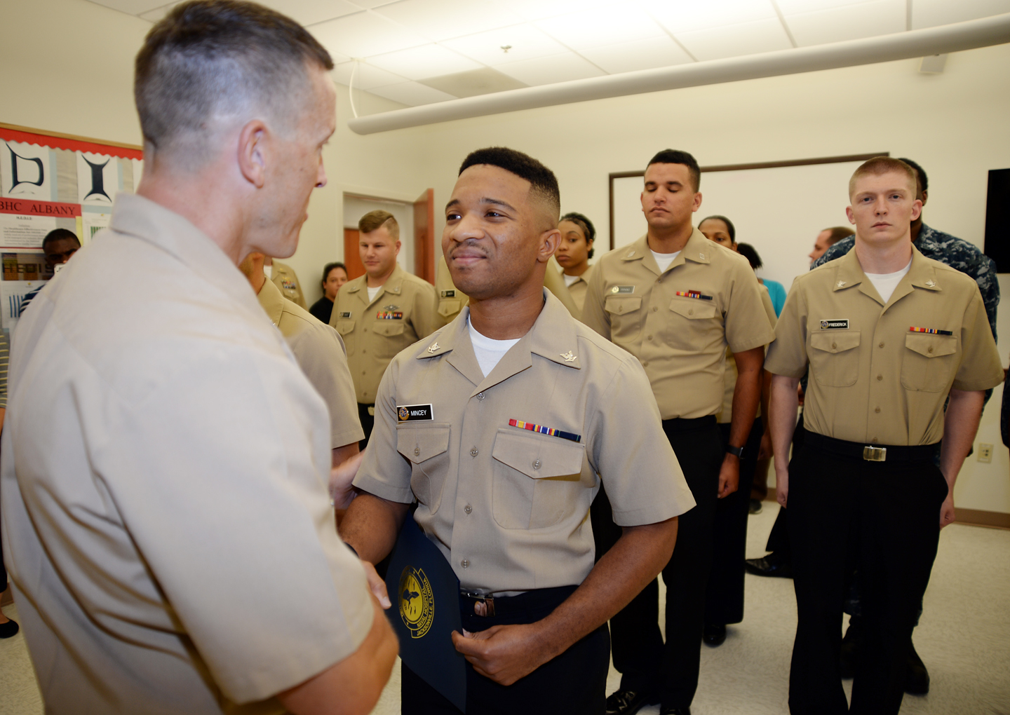 Sailor earns meritorious promotion through advancement program > Marine