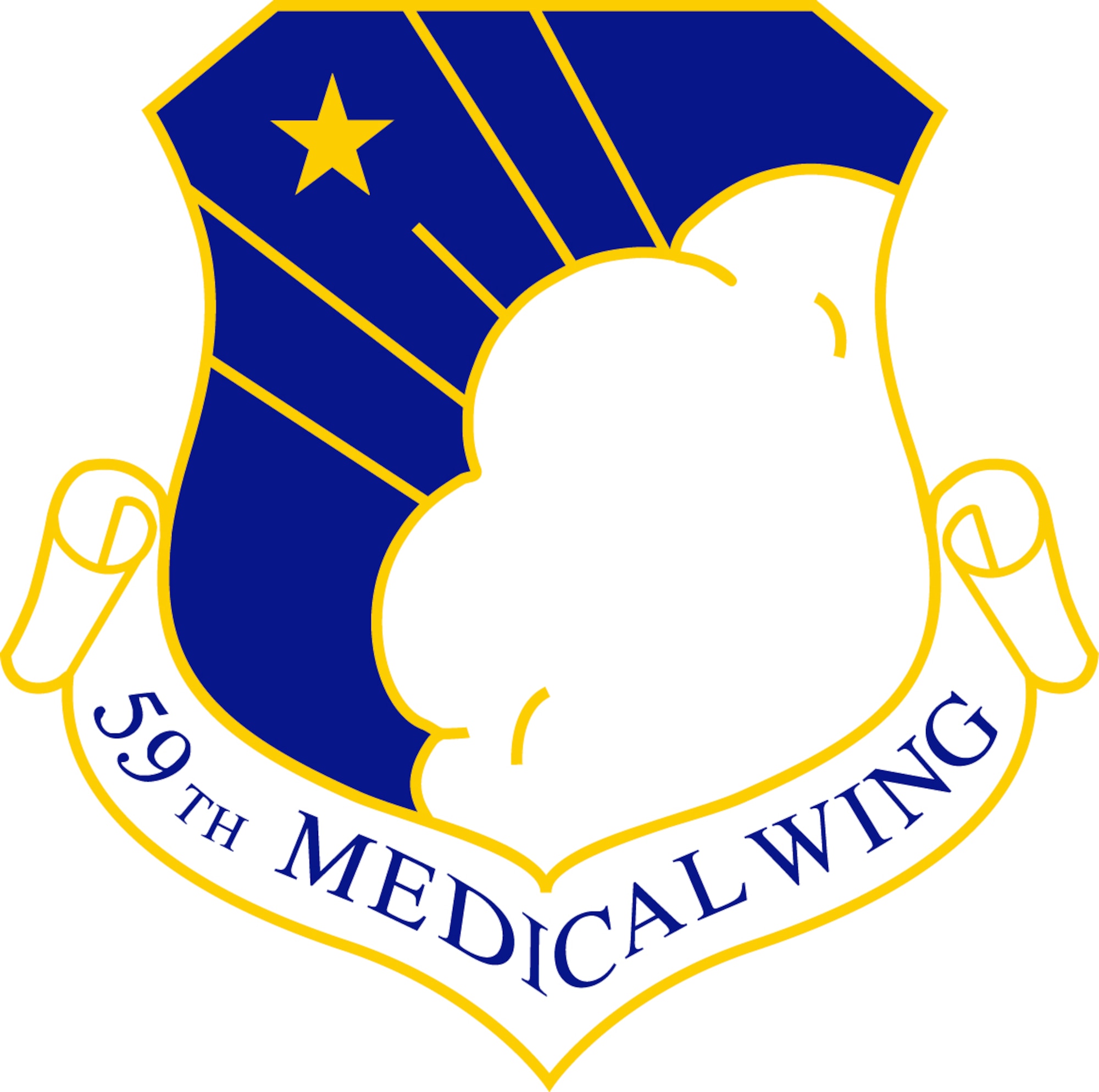 The 59th Medical Wing, located at Joint Base San Antonio-Lackland, is the Air Force's premier healthcare, medical education and research, and readiness wing. The wing's vision is "Exemplary Care, Global Response." Its mission is "Developing Warrior Medics Through Patient-Centered Care." (U.S. graphic by Robert Shelly)