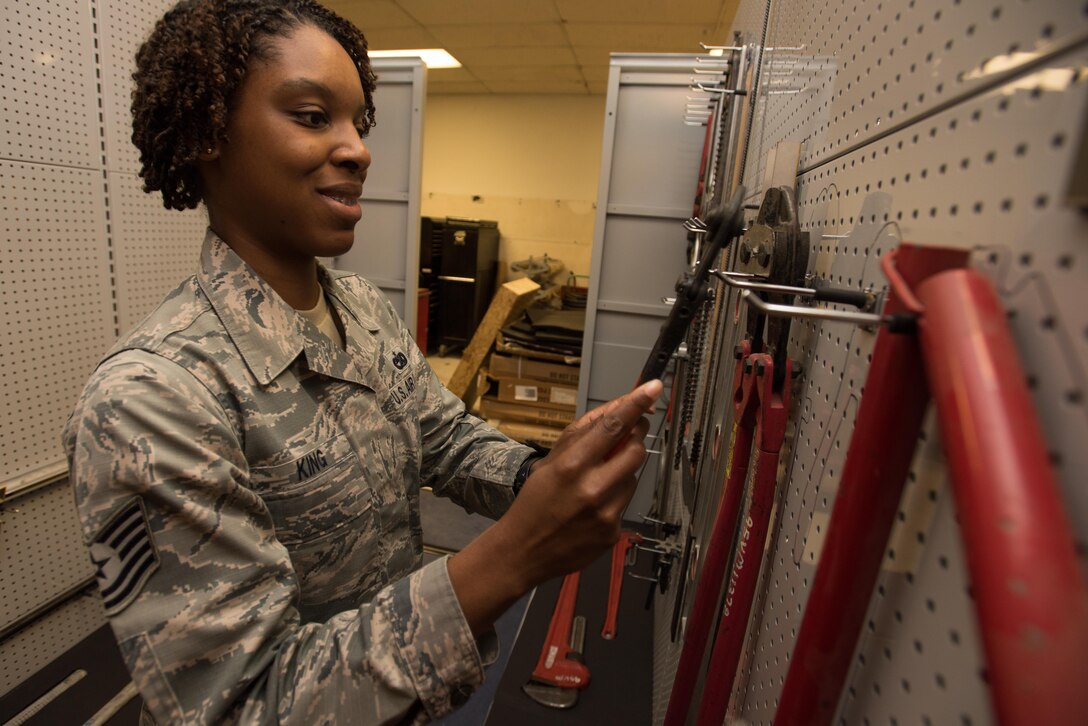 Tech. Sgt. Jessica King, Noncommissioned Officer in Charge of Materiel Control, 412th Logistics Readiness Squadron, is the 412th Test Wing's Warrior of the Week.
(U.S. Air Force photo by Joseph Pol Sebastian Gocong)