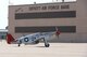 P-51 Mustang from Red Tail Squadron, original Tuskegee Airman visit Offutt