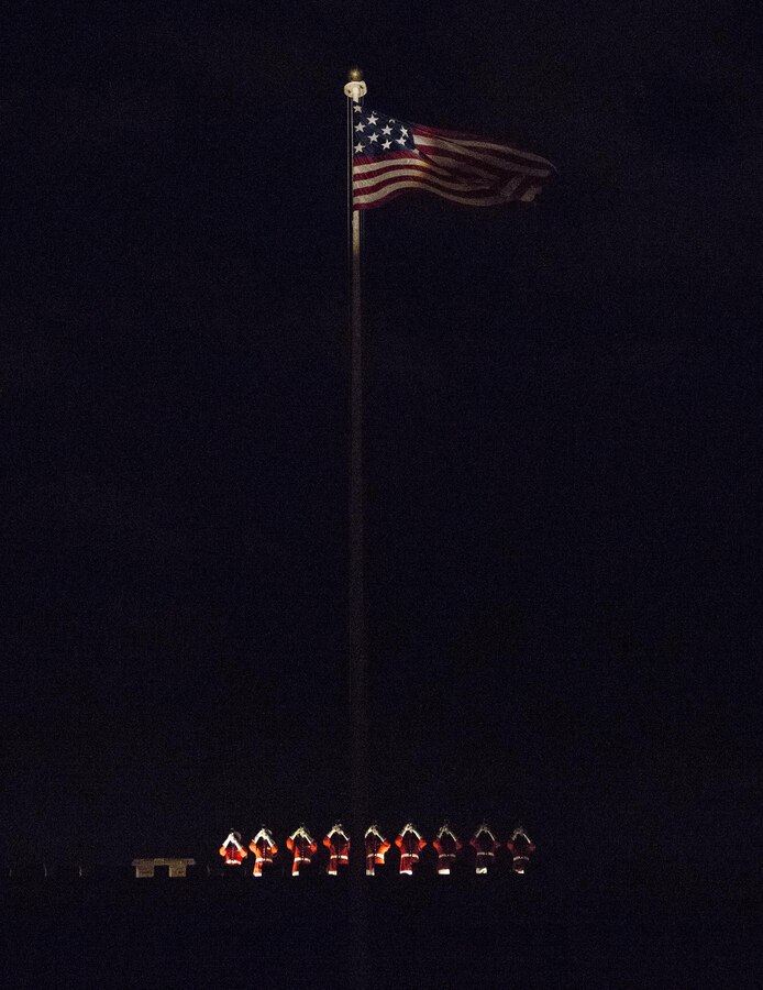 Marines of Marine Barracks Washington D.C. execute their final parade of the 2017 parade season at the Barracks, Aug. 25, 2017. The guests of honor for the parade were the Ambassador of Japan to the U.S., His Excellency Kenichiro Sasae, the Deputy Chief of Mission of the Embassy of the Republic of Korea, Mr. Woongsoon Lim, and the Ambassador of Australia to the U.S., His Excellency Joe Hockey. The hosting official for the parade was the Commandant of the U.S. Marine Corps, Gen. Robert B. Neller. (Official U.S. Marine Corps photo by Cpl. Robert Knapp/Released)