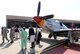P-51 Mustang from Red Tail Squadron, original Tuskegee Airman visit Offutt