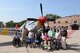 P-51 Mustang from Red Tail Squadron, original Tuskegee Airman visit Offutt