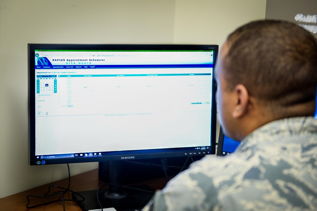 Dover Air Force Base reservists and their families can schedule an appointments to retrieve new ID cards up to 90 days prior to their current ID card's expiration date. (U.S. Air Force Photo by Senior Airman Damien Taylor)