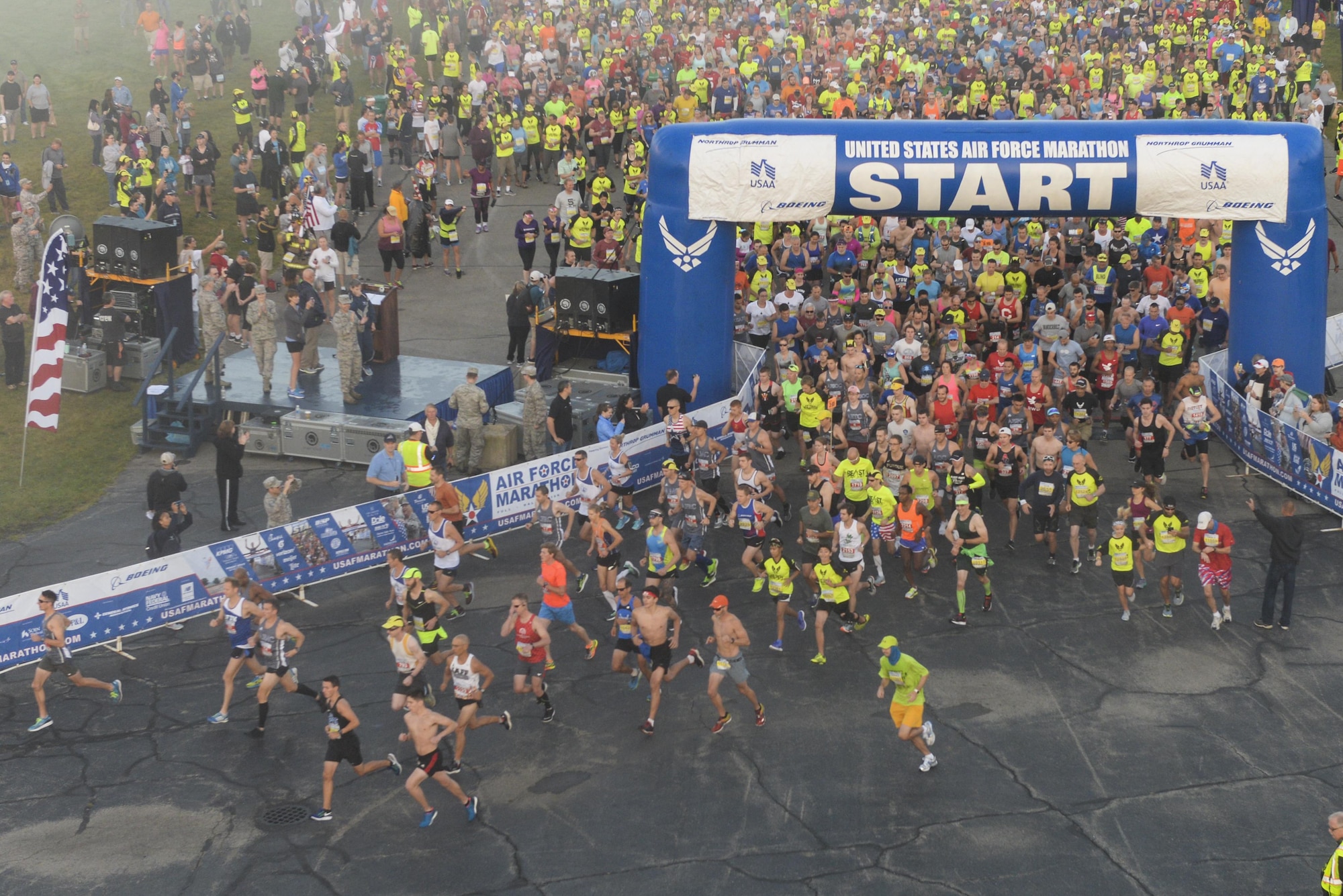 Scenes from the 2017 Air Force Marathon