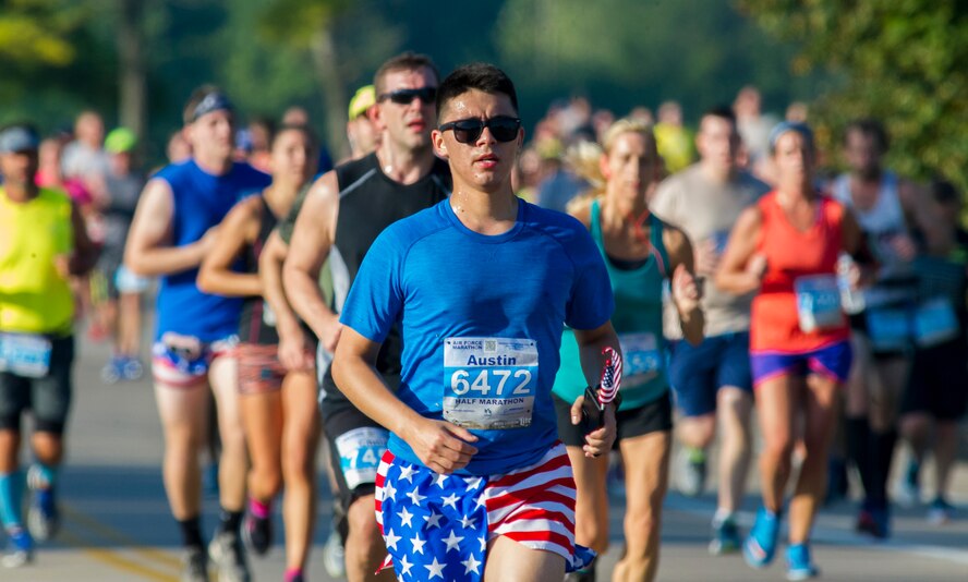 Scenes from the 2017 Air Force Marathon