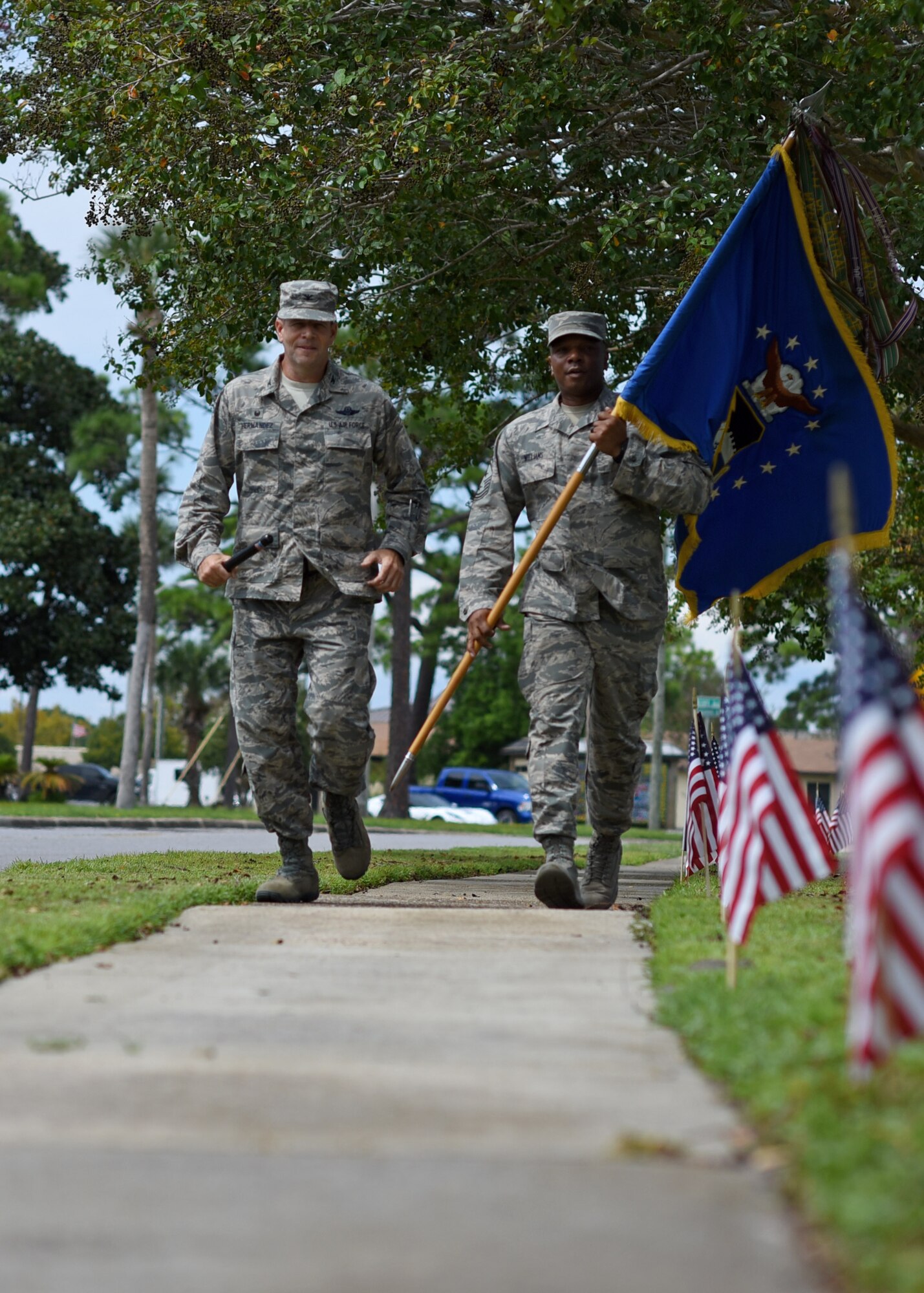 Tyndall hosted its 29th annual 24-hour vigil run to commemorate prisoners of war and those missing in action at Flag Park, Sept. 14-15, 2017.