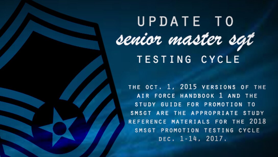 Master sergeants to use 2015 promotion study guide for testing