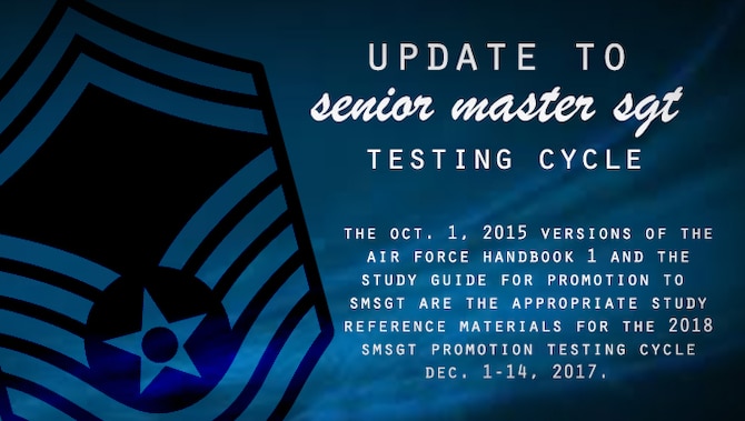 Master sergeants to use 2015 promotion study guide for testing