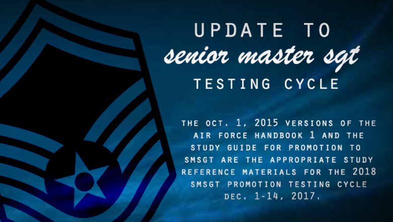 Master sergeants to use 2015 promotion study guide for testing ...