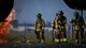 Firefighters put out the heat