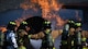Firefighters put out the heat
